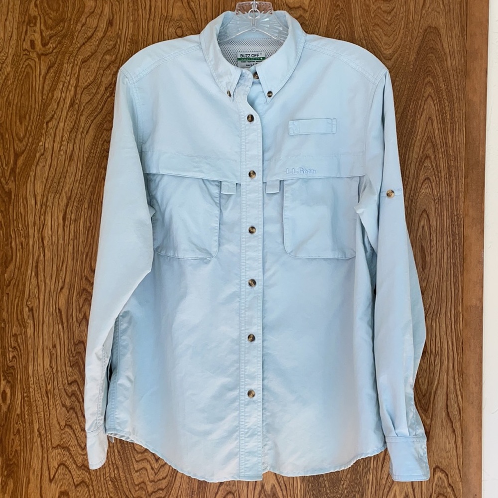 L.L.Bean Buzz Off outdoor sport long sleeve shirt